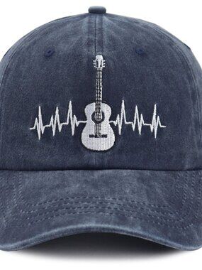 Guitar Navy Hat